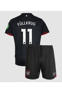 Fotbalové Dres West Ham United Niclas Fullkrug #11 Dětské Venkovní Oblečení 2024-25 Krátký Rukáv (+ trenýrky)